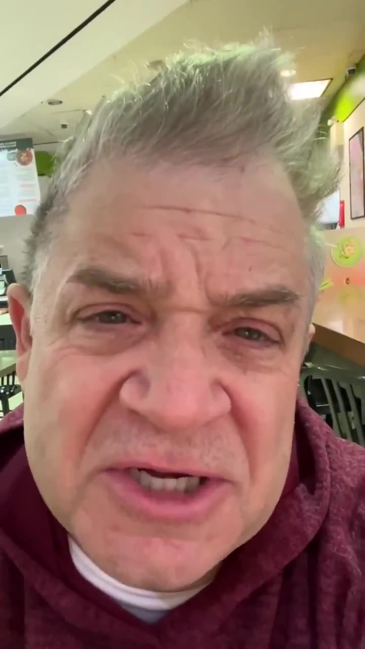 Comedian Patton Oswalt is visibly shaken by the news of Jimmy Kimmels firing