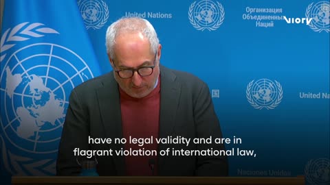 UN spox urges Israel to reverse West Bank control expansion, warns two-state solution at risk