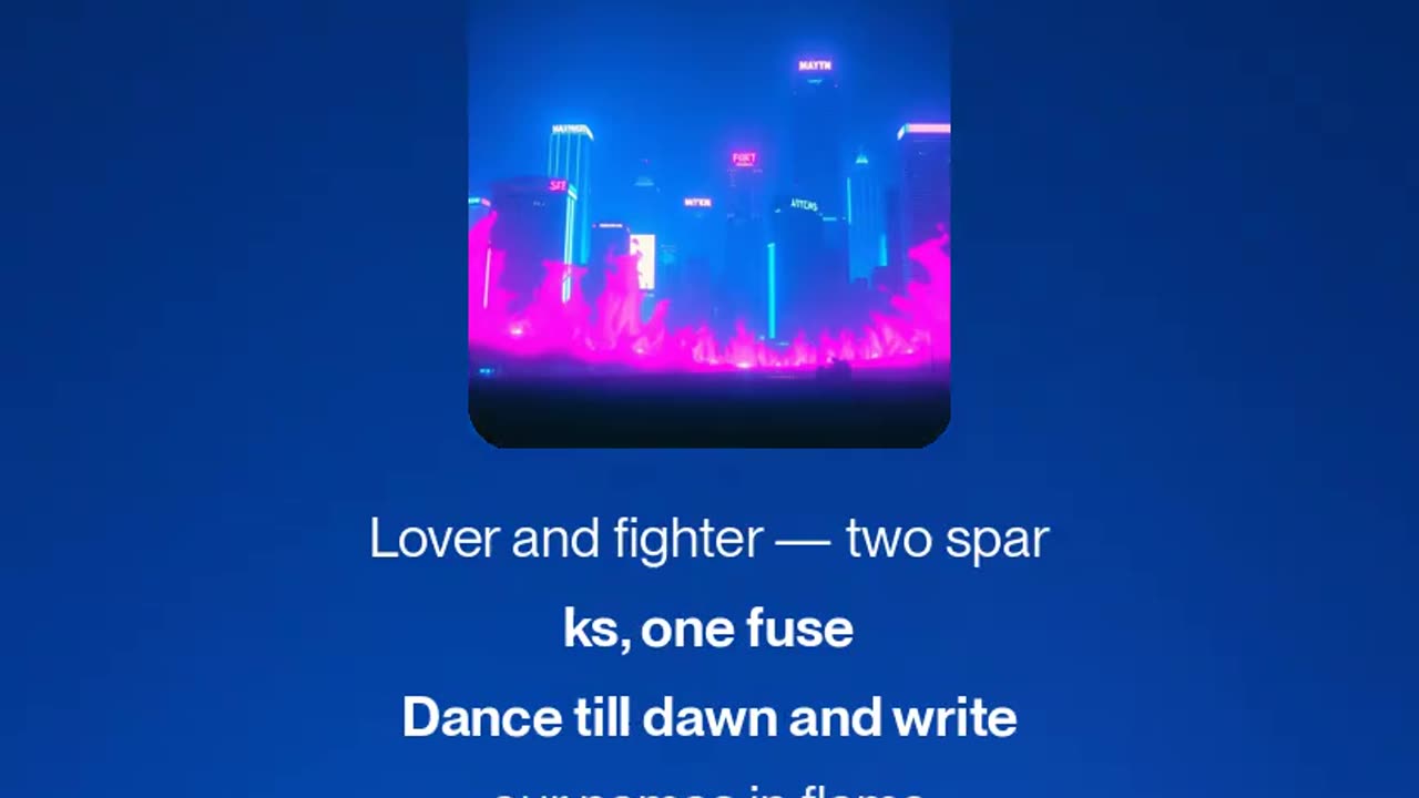 Light the night, feel the rush...