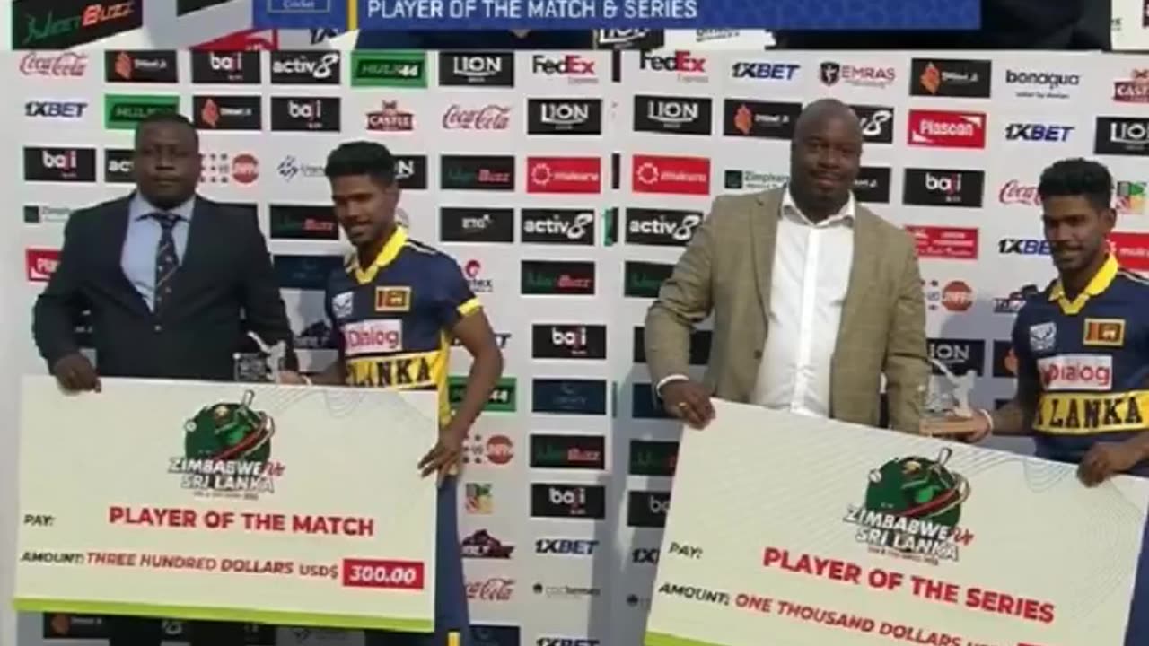 Sri Lanka beat Zimbabwe by 5 wkts in the 2nd ODI. Won series 2-0.