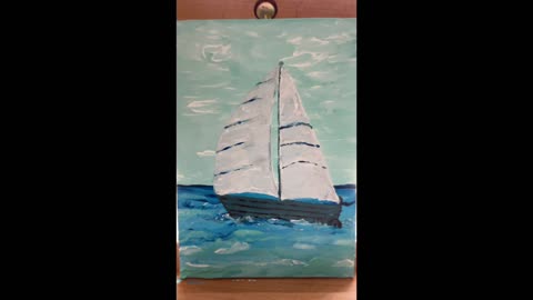 How to paint a sailboat, fast and easy