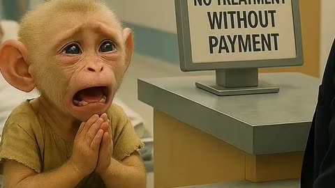 Poor baby monkey Rio father emotional ❤️