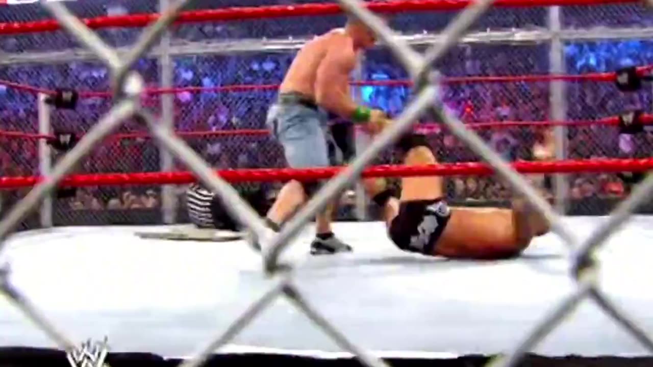 John Cena vs Randy Orton Hell in A Cell Highlights