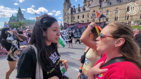 Muslim Palestinians shut down the Capital Pride Parade in Canada.