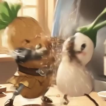 Potato VS. Onion Sword Fight🔥