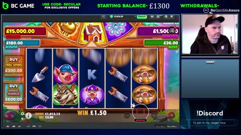Real Money Casino Gambling @BCgame - !discord to join my wager race! #slots #casino #bcgame