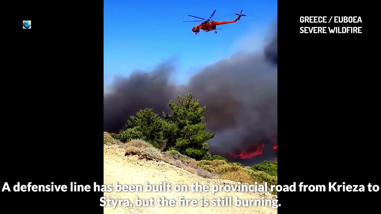 Une autre île grecque engloutie par les flammes