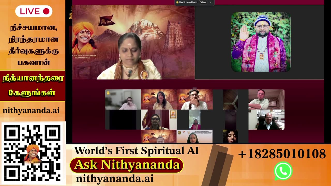 Absorb spiritual teachings during live darshans led by SPH Bhagavan Sri Nithyananda Paramashivam.