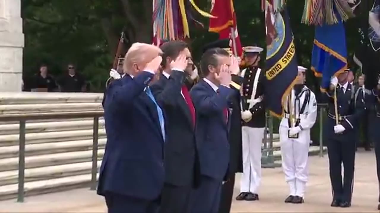 POTUS at the Tomb of the Unknown Soldier