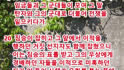 BOJ 지구촌 대특종 제19편. 보좌앞에 펴있는 생명책의 비밀