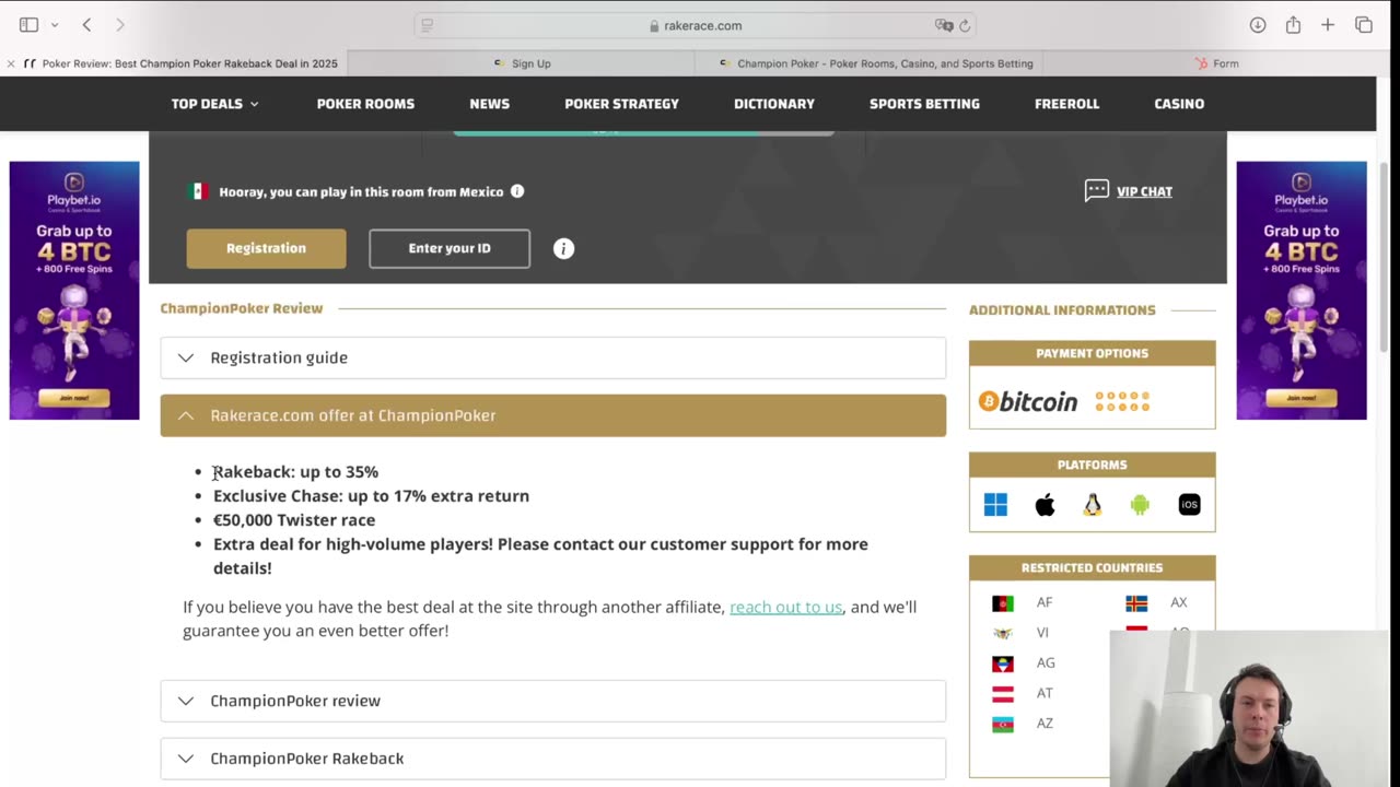 Champion Poker review by rakerace.com