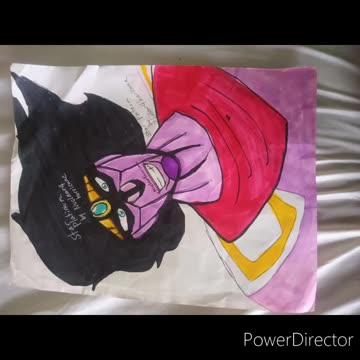 Star platinum and the world picture I drew on paper