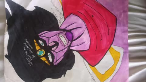Star platinum and the world picture I drew on paper