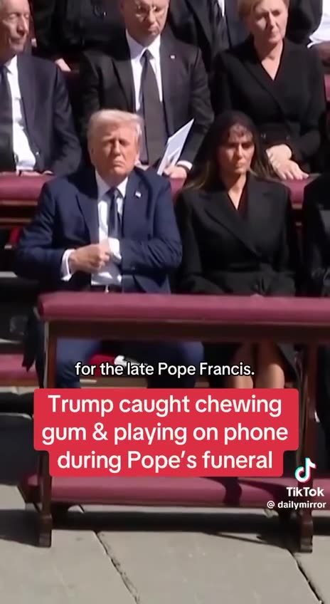 President Trump shows zero respect for a satanic Jesuit pedophile Pope