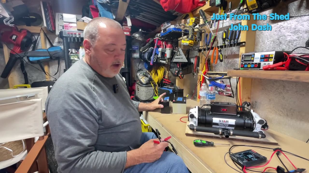 "Today, I demonstrated how to connect two 12-volt batteries to produce 24 volts!