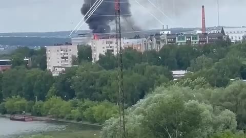 🔥 Drone attack reported in Izhevsk, Russia — Kupol Electromechanical Plant under attack.