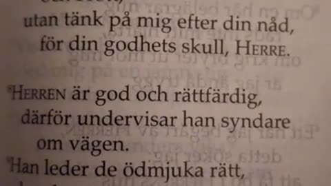 Psalm 25 Bön om ledning och nåd Örebro 16 Okt. 2025