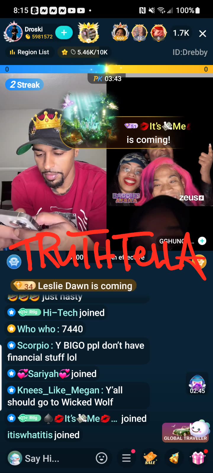 DROSKI PK WITH GGHUNCHO THEN KOB BEATS DREBABY IN COOKOFF