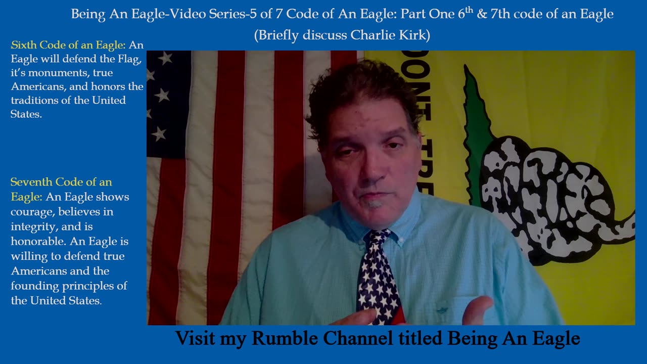 Being An Eagle-Video Series-5 of 7 Code of An Eagle: Part One 6th & 7th code of an Eagle