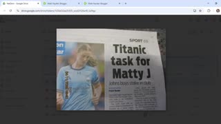 Sydney paper has Nat on the front, Matty on the back and another creepy symbolic matrix in between