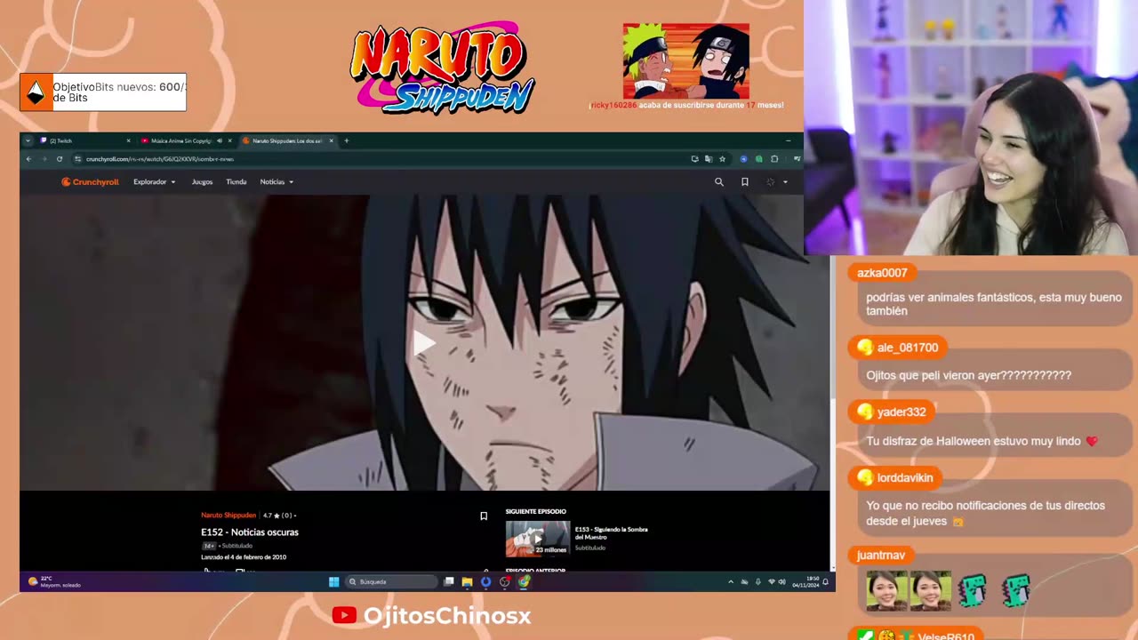 REACCIÓN A NARUT0 SHIPPUDEN CAP 152-156 Part 1