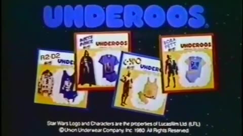 Star Wars Empire Strikes Back Underoos Underwear TV Commercial from 1980 w/Boba Fett, R2-D2 & C-3PO