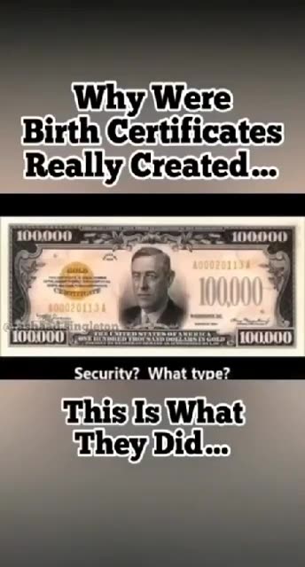 STRAWMAN- why birth certificates were created