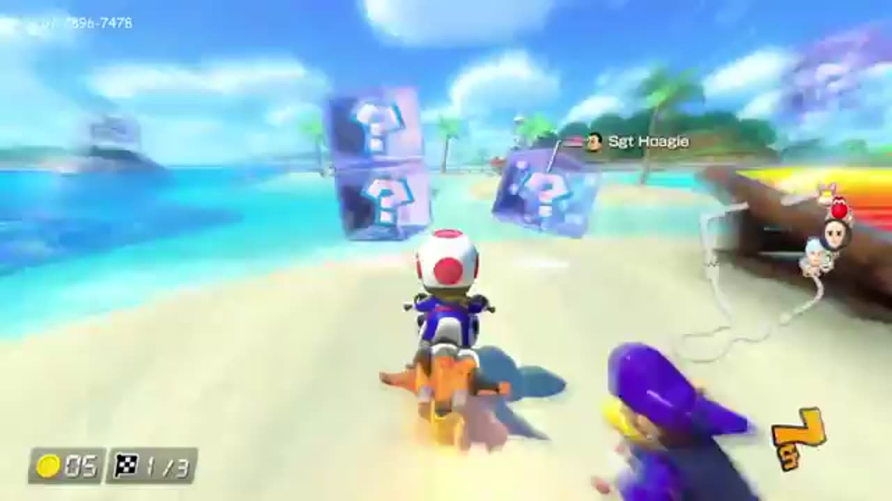 4_21_22 edition of Mario Kart 8 Deluxe. Racing with TheGreatGQ