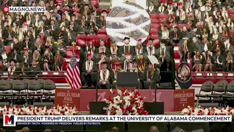 President Trump delivers Motivational Speech at University of Alabama Commencement [LIVE]