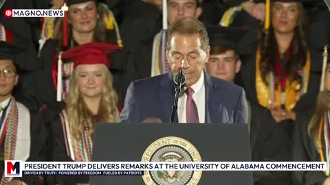 President Trump delivers Motivational Speech at University of Alabama Commencement [LIVE]