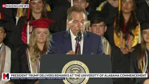 President Trump delivers Motivational Speech at University of Alabama Commencement [LIVE]