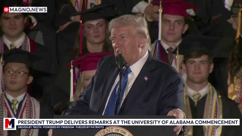 President Trump delivers Motivational Speech at University of Alabama Commencement [LIVE]