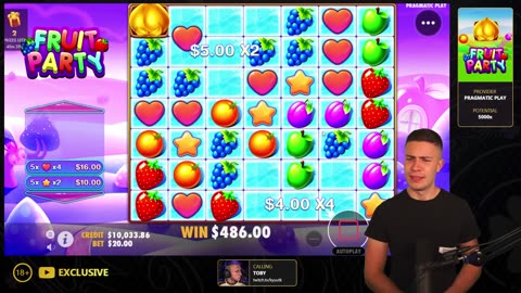 $10,000 FRUIT PARTY 🍇 DOING BONUS BUYS ON FRUIT PARTY SLOT