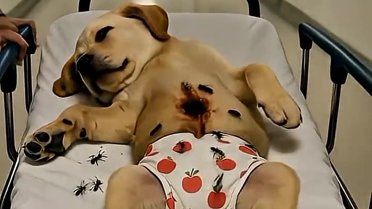 The dog ate ants along with ice cream #shorts #ai #dog #puppy #icecream