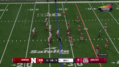 EA Sports College Football 25 Ohio State Dynasty Year 1 Game 7 Nebraska Vs Ohio State CPU Vs CPU