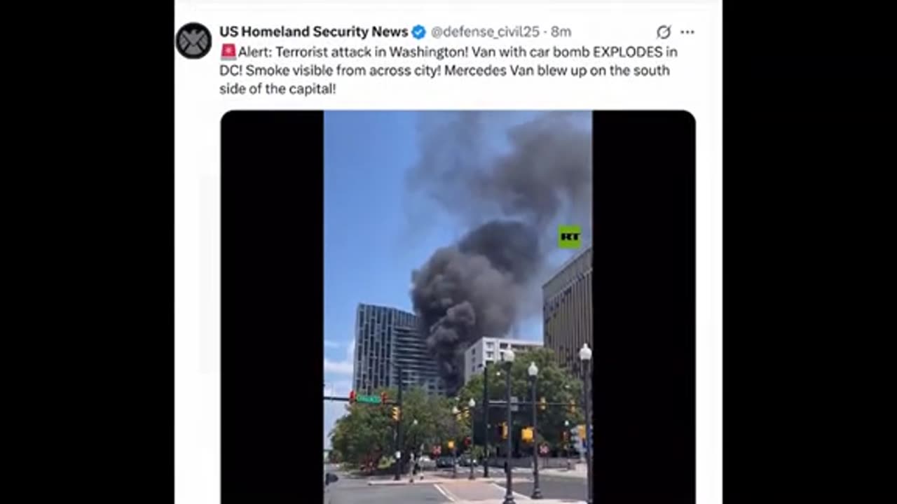 WH and Treasury barricade and Fireman shooting ..