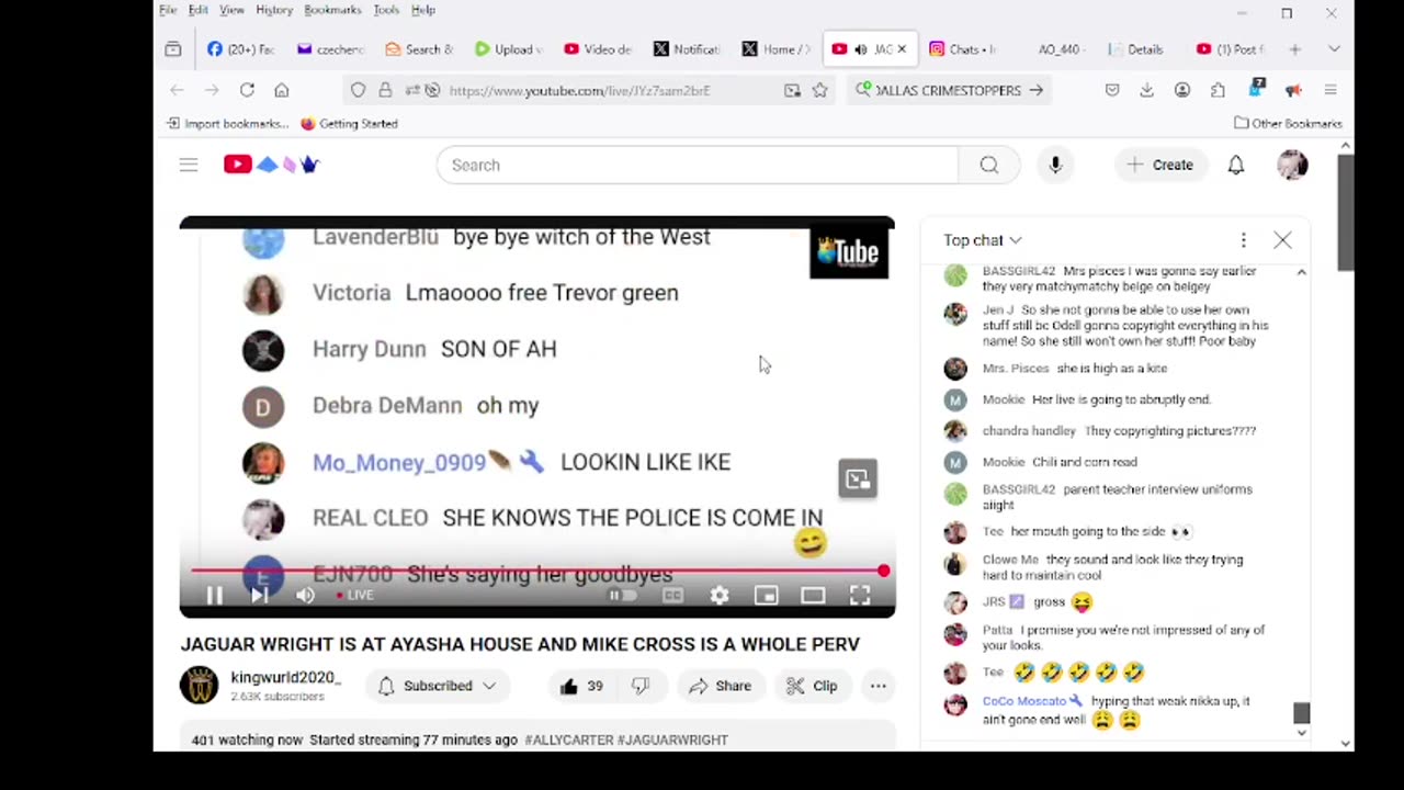 CALLED COPS ON JAGUAR WRIGHT