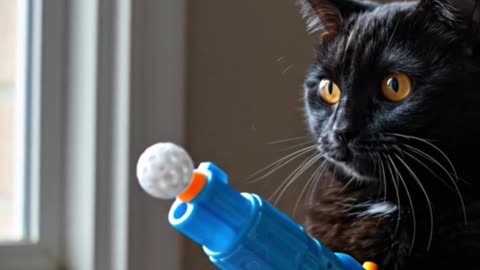 Cat Performs EPIC Trick Shot on Sleeping Dog!