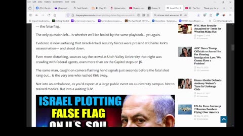 Israel Plotting False Flag on US Soil to Cover Up Charlie Kirk Assassination and Ignite War