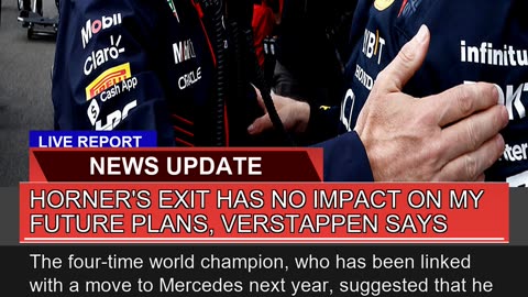 Horners Exit Has No Impact on My Future Plans Ve