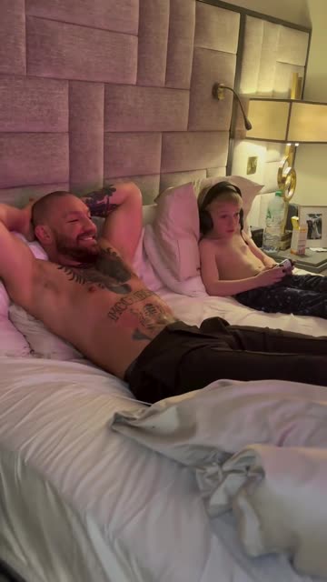 Conor McGregor Watches His Son Play Fortnite