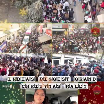 INDIA'S BIGGEST GRAND CHRISTMAS RALLY भव्य शोभा यात्रा 20-12-2024 ANKUR NARULA MINISTRIES