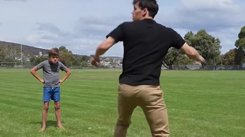 Protect children 😂 (Girl kicks bottle meme)