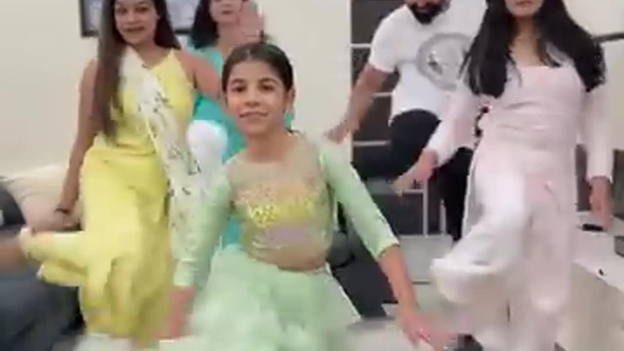 Cute Family Dancing