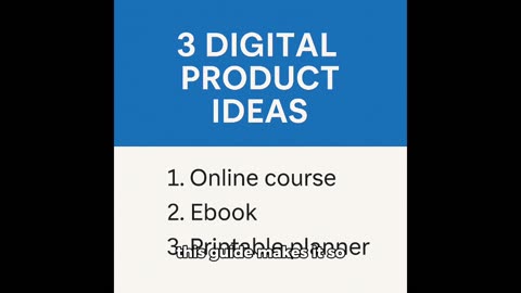 10 digital product ideas you can launch this week
