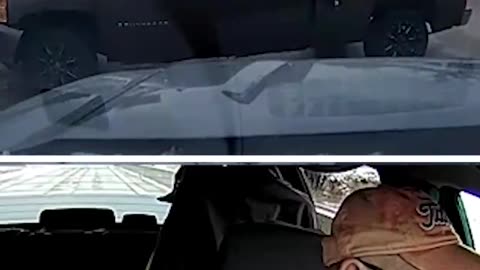 An alert driver narrowly avoided a major crash on State Route 54 in snowy Osage Beach, Missouri,