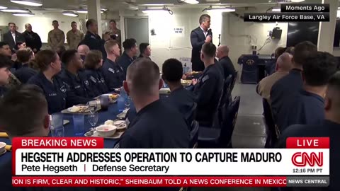 SEC. HEGSETH "Nicolás Maduro got to meet some great Americans wearing night-vision goggles 3 nights ago"