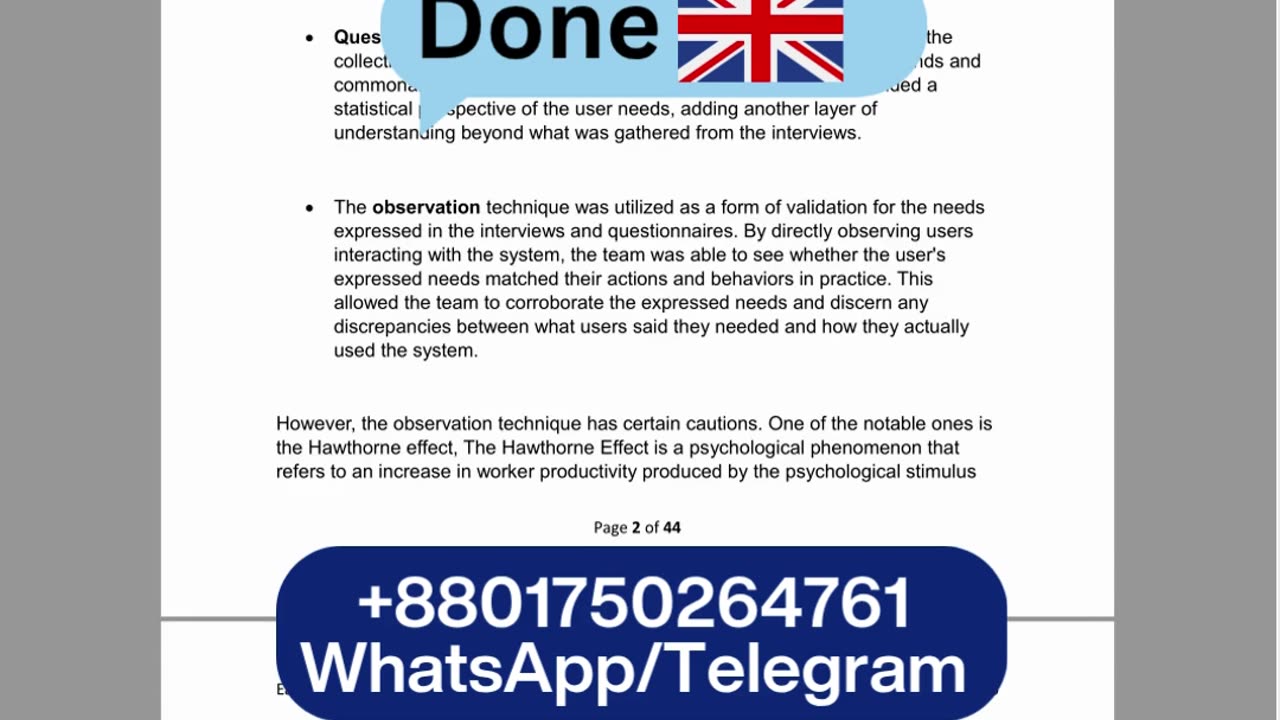 Student Project( Report )| UA92-332 Report Part 1Human Elements of System Design | UA92 University