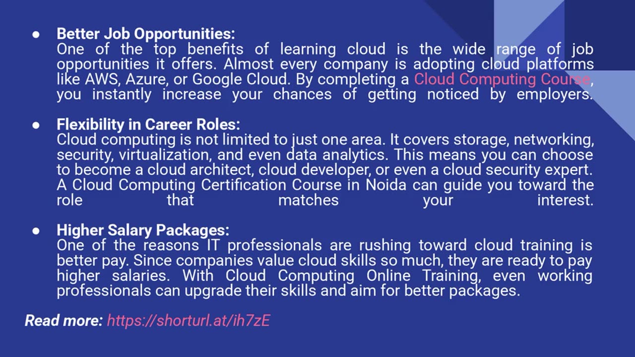 What Are the Benefits of Cloud Computing Training in the IT Sector?