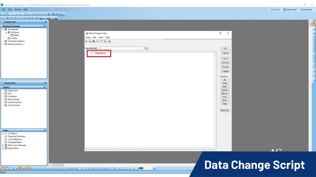 Types of Script in AVEVA InTouch HMI SCADA Wonderware